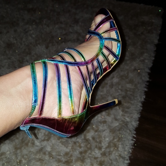 Rainbow Matalic heel (SOLD) - Picture 3 of 6